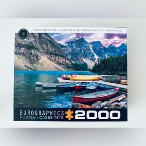 2000 piece puzzle. Canoes on the lake.
